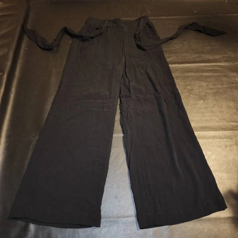 Wilfred Aritzia Womens Black High Waisted Wide Leg Faun Pants‎ XXS